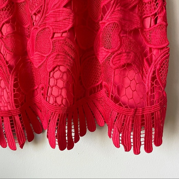Lovers + Friends Coral Caspian Lace Shift Dress - Picture 7 of 10